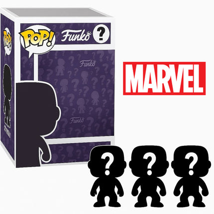 Funko Vinyl Figures - Surprise Mystery Marvel Sealed Pop!, Set of 3 | POPMYST-MARVEL-3 ,