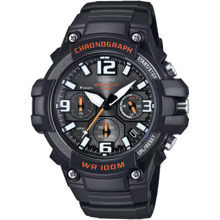 Casio Men's Watch - Chrono Black Analog-Digital Dial Rubber Strap | MCW-100H-1AV ,