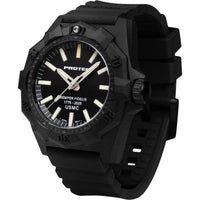 Protek Men's Watch - Aggressor USMC Quartz Black Dial Rubber Strap | 4101SF ,