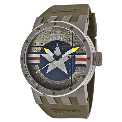 Invicta 11648 Men's DNA Bomber Olive Green Rubber Strap Green Dial Watch ,