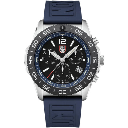 Luminox Men's Watch - Pacific Diver Chronograph Navy Blue Strap | 3143.SET ,