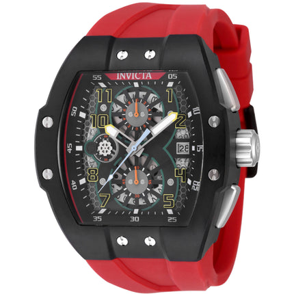 Invicta Men's Watch - Invicta Racing Gridlock Chronograph Red Silicone Strap | 48338 ,