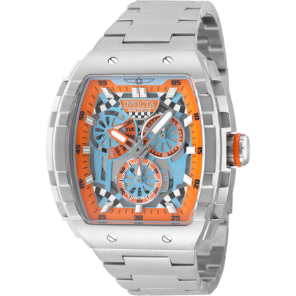 Invicta Men's Watch - Invicta Racing Light Blue and Orange Dial Bracelet | 49220 ,