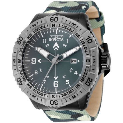 Invicta Men's Watch - Coalition Forces Compass Dark Green Dial Nylon Strap | 49510 ,