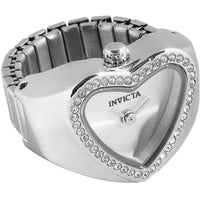 Invicta Women's Ring Watch - Angel Mini Silver Tone Dial Crystal Steel | 49572 ,