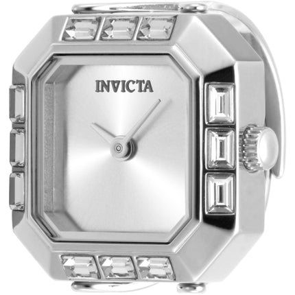Invicta Women's Ring Watch - Angel Mini Silver Tone Stainless Steel Crystal | 49580 ,