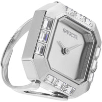 Invicta Women's Ring Watch - Angel Mini Silver Tone Stainless Steel Crystal | 49580 ,
