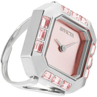 Invicta Women's Ring Watch - Angel Mini Pink Dial Stainless Steel Crystal | 49581 ,