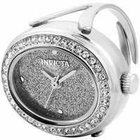 Invicta Women's Ring Watch - Mini Glitter Silver Tone Dial Stainless Steel | 49594 ,