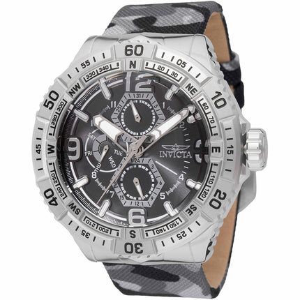 Invicta Men's Watch - Coalition Forces Camouflage, Grey, Black Nylon Strap | 49630 ,