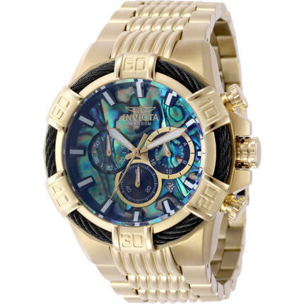 Invicta Men's Watch - Bolt Iridescent Abalone Dial Yellow Gold Bracelet | 49899 ,