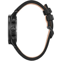 Citizen Men's Watch - Weekender Eco-Drive Black Leather Strap Chrono | CA0775-01E ,