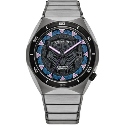 Citizen Men's Watch - Marvel Black Panther Eco-Drive Titanium Bracelet | AW1668-50W ,