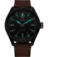 Citizen Men's Watch - Star Wars Chewbacca Eco-Drive Brown Leather Strap | AW5008-06W ,