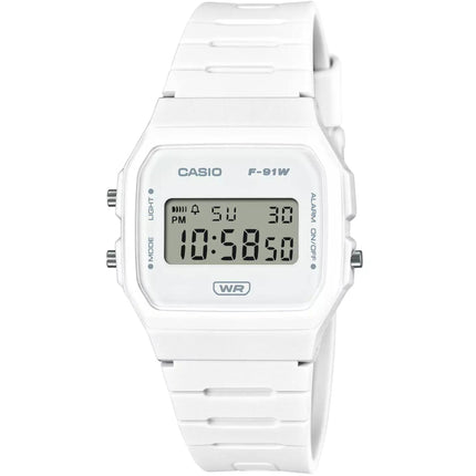 Casio Unisex Watch - Quartz Digital Dial Black Bio-Based Resin Strap Alarm | F91WB-7A ,
