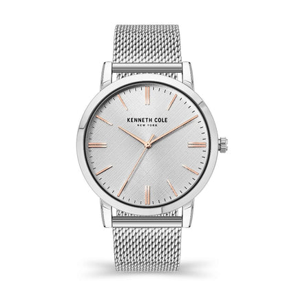 Kenneth Cole Men's Watch - Quartz Silver Tone Dial Steel Mesh Bracelet | KCWGG2171106 ,