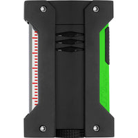 S.T. Dupont Lighter - Defi Extreme Matte Black Finish with Fluorescent Green | 21417 ,