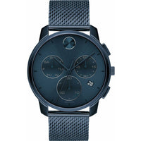 Movado Men's Watch - Bold Chronograph Quartz Blue Dial Mesh Bracelet | 3600633 ,