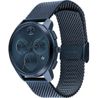 Movado Men's Watch - Bold Chronograph Quartz Blue Dial Mesh Bracelet | 3600633 ,