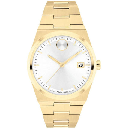Movado Women's Watch - Bold Quartz Silver Tone Dial Yellow Gold Bracelet | 3601187 ,