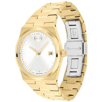 Movado Women's Watch - Bold Quartz Silver Tone Dial Yellow Gold Bracelet | 3601187 ,