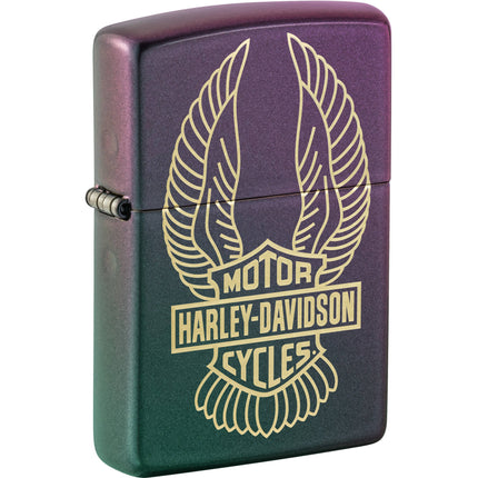 Zippo Windproof Lighter - Harley-Davidson Design Iridescent Finish Metal | 46859 ,