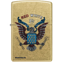 Zippo Windproof Lighter - Color Image Buck Wear Design Street Brass Finish | 46936 ,