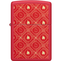 Zippo Windproof Lighter - Color Image 233 Flame Pattern Design Red Matte | 46951 ,