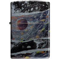 Zippo Windproof Lighter - Collage Design 540 Tumbled Chrome Finish Metal | 46964 ,