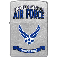 Zippo Windproof Lighter - US Air Force in Color Image Street Chrome Finish | 47089 ,