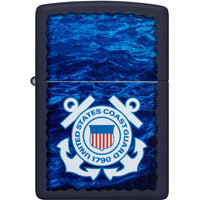 Zippo Windproof Lighter - US Coast Guard in Color Image Navy Matte Finish | 47093 ,