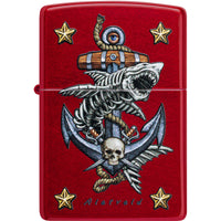 Zippo Windproof Lighter - Color Image Rick Rietveld Candy Apple Red Finish | 47109 ,