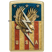Zippo Windproof Pocket Lighter - Color Image Rick Rietveld Street Brass Finish | 47110 ,