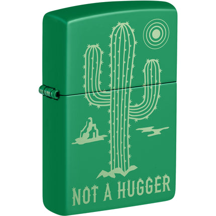 Zippo Windproof Pocket Lighter - Not A Hugger Design Laser Engrave Process | 47150 ,