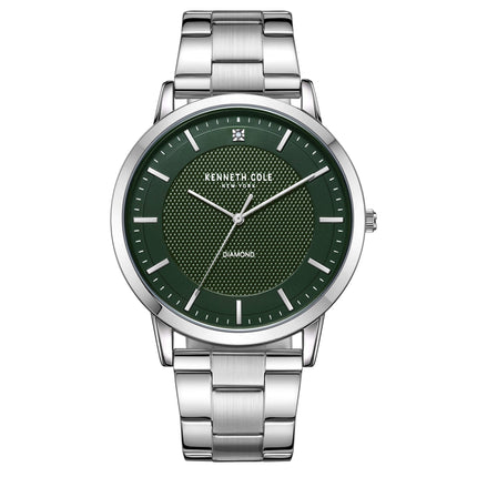 Kenneth Cole Men's Watch - Dark Green Dial Stainless Steel Bracelet | KCWGG2271404 ,