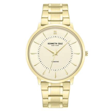 Kenneth Cole Men's Watch - Champagne Dial Yellow Gold Bracelet | KCWGG2653012 ,
