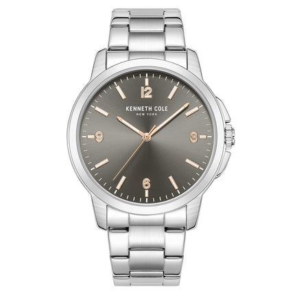 Kenneth Cole Men's Watch - Grey Dial Silver Stainless Steel Bracelet | KCWGG7001104 ,