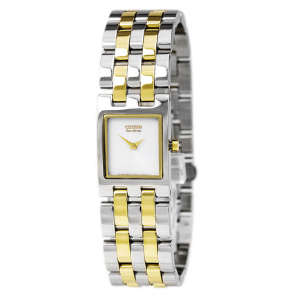Citizen Women's Eco Drive Watch - Jolie Two Tone Bracelet Silver Dial | EX1304-51A ,