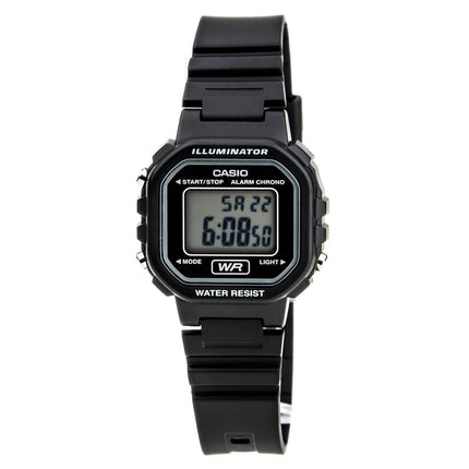 Casio Women's Classic Petit Square Grey Digital Dial Alarm Chronograph Watch | LA20WH-1A ,