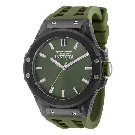 Invicta Men's Watch - Sea Base Green Brass Dial Silicone Rubber Strap Quartz | 50011 ,