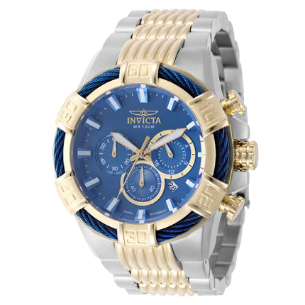 Invicta Men's Watch - Bolt Chronograph Quartz Blue Dial Two Tone Bracelet | 49903 ,