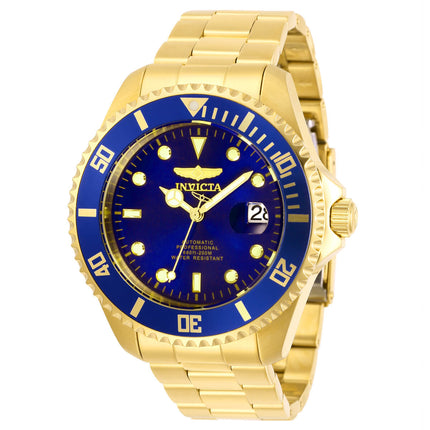 Invicta Men's Automatic Watch - Pro Diver Blue Dial Yellow Gold Bracelet | 28949 ,