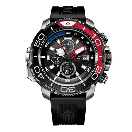 Citizen Men's Eco-Drive Watch - Promaster Black Dial Rubber Strap | BJ2167-03E ,