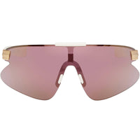 Adidas Unisex Sunglasses - White Acetate Shield Shape Half Rim Frame | OR0121 0021Z ,
