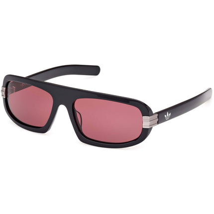 Adidas Unisex Sunglasses - Shiny Black Acetate Browline Full Rim Frame | OR0122 5901S ,