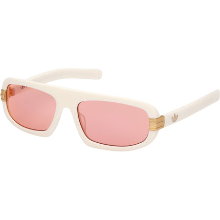 Adidas Unisex Sunglasses - White Acetate Browline Shape Full Rim Frame | OR0122 5921Z ,