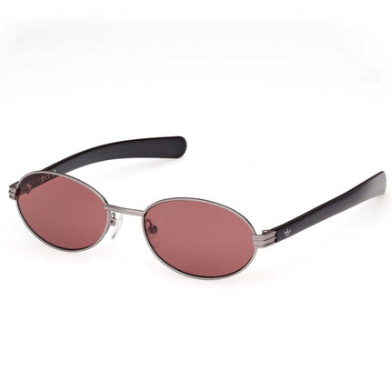 Adidas Unisex Sunglasses - Matte Light Ruthenium Metal Oval Shape Frame | OR0123 5415S ,
