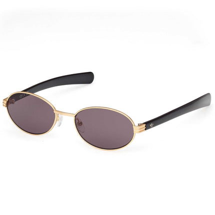 Adidas Unisex Sunglasses - Matte Deep Gold Metal Oval Full Rim Frame | OR0123 5431A ,