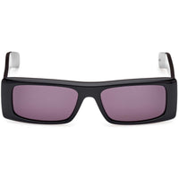 Adidas Unisex Sunglasses - Shiny Black Plastic Rectangular Shape Frame | OR0124 5501A ,