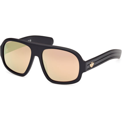 Adidas Unisex Sunglasses - Matte Black Acetate Pilot Full Rim Frame | OR0125 5902G ,